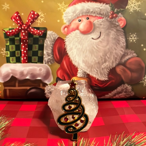 LIA Vintage Christmas Tree Brooch Pin - Picture 6 of 7